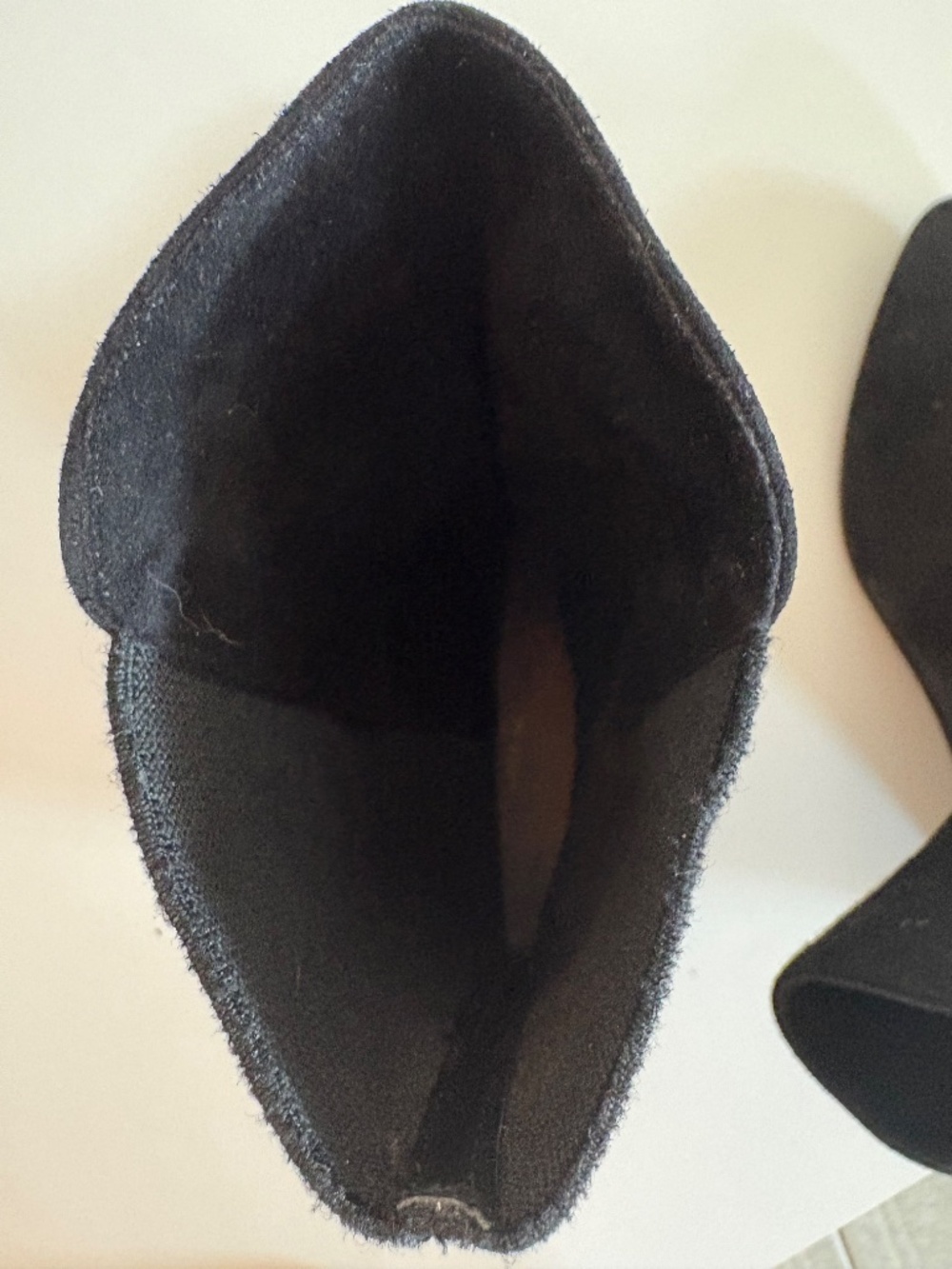 Stuart Weitzman- Beatrice Black Suede Wedge Boots - Picture 6 of 6